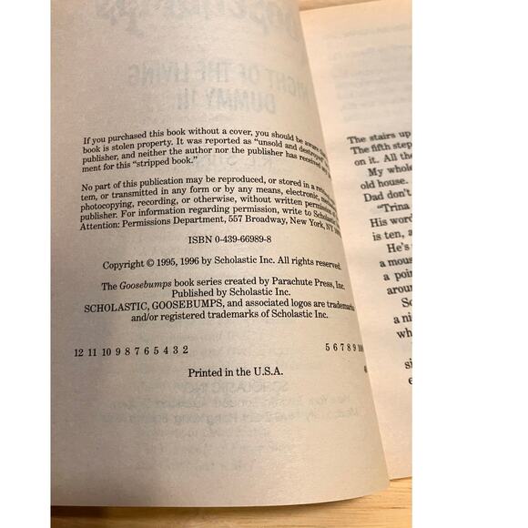 GOOSEBUMPS Lot of (2) NIGHT OF LIVING DUMMY II III 2 3, 1990s, 1st Printing - Picture 11 of 11